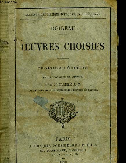 OEUVRES CHOISIES