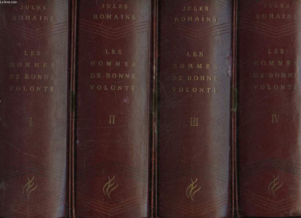 LES HOMMES DE BONNE VOLONTE - 4 TOMES