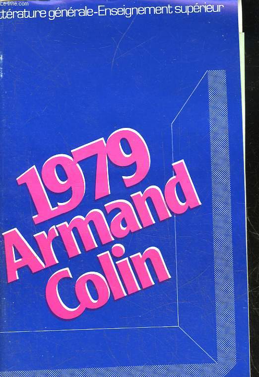 1979 - ARMAND COLIN CATALOGUE