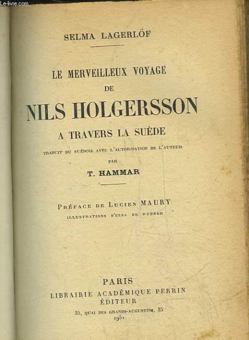 LE MERVEILLEUX VOYAGE DE NILS HOLGERSSON A TRAVERS LA SUEDE