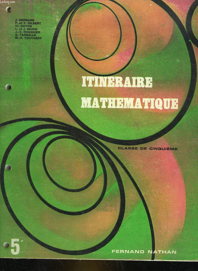 ITINERAIRE MATHEMATIQUE - CLASSE 5
