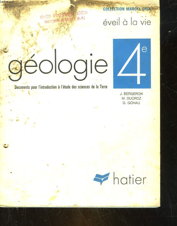 GEOLOGIE 4- EVEIL A LA VIE