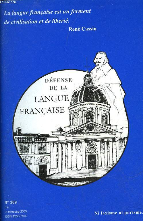 DEFENSE DE LA LANGUE FRANCAISE N209
