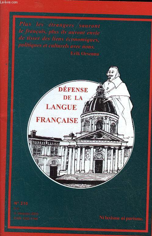 DEFENSE DE LA LANGUE FRANCAISE N210