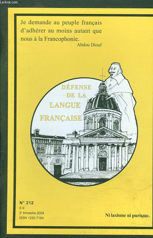 DEFENSE DE LA LANGUE FRANCAISE N212