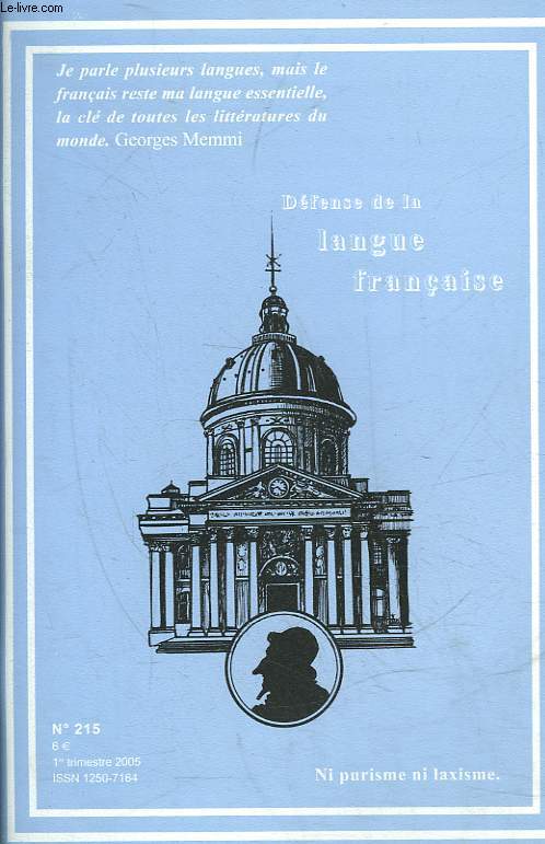 DEFENSE DE LA LANGUE FRANCAISE N215