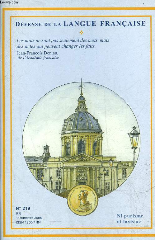 DEFENSE DE LA LANGUE FRANCAISE N219