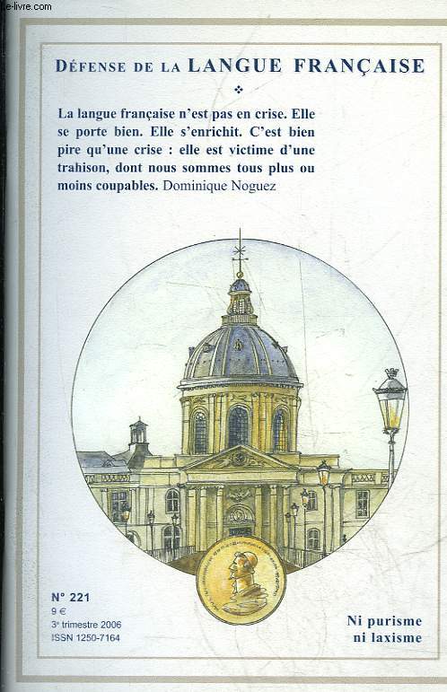 DEFENSE DE LA LANGUE FRANCAISE N221