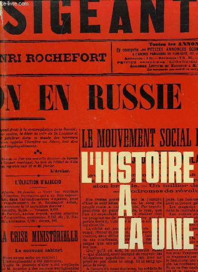L'HISTOIRE A LA UNE - 1 JANVIER 1900 - 7 MAI 1945