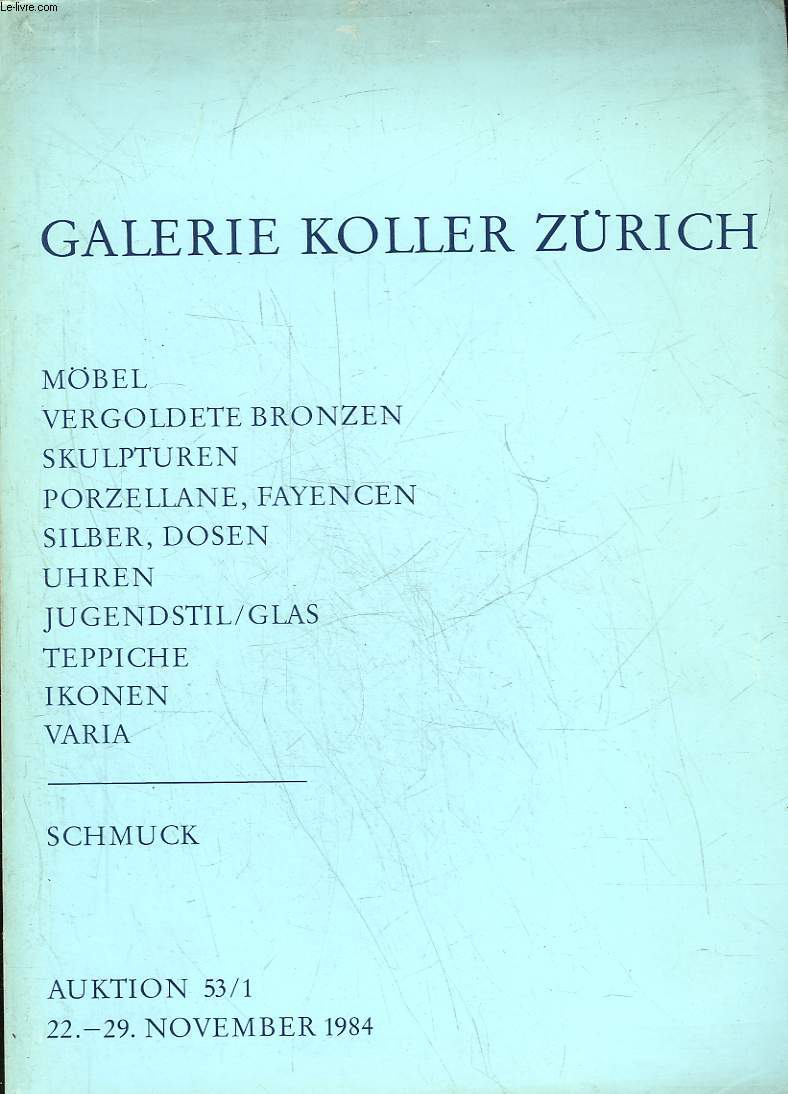 1 CATALOGUE : GALERIE KOLLER ZURICH