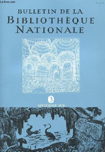 BULLETIN DE LA BIBLIOTHEQUE NATIONALE - 3 ANNEE - N3