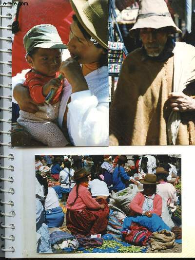 1 ALBUM PHOTOS : PEROU, MARCHE DE PISSAC, CUZCO, EGLISE A CUZCO,