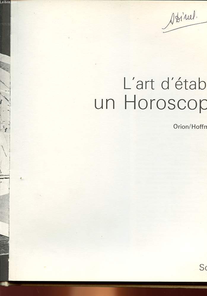 L'ART D'ETABLIR UN HOROSCOPE