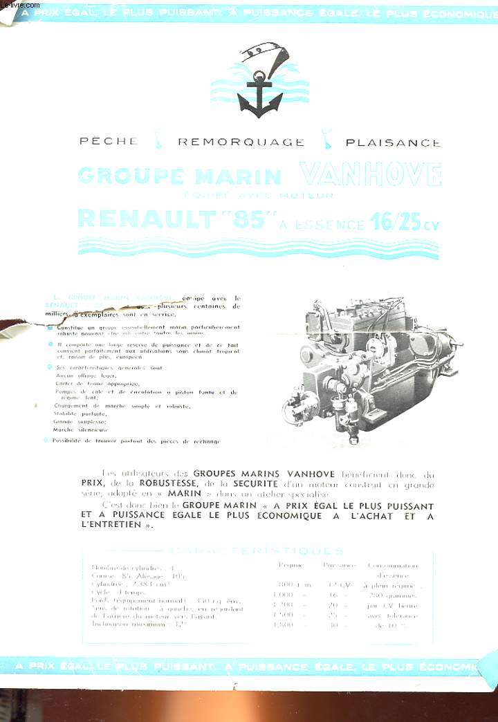 GROUPE MARIN VANHOVE RENAULT 85 A ESSENCE 16/25 CV