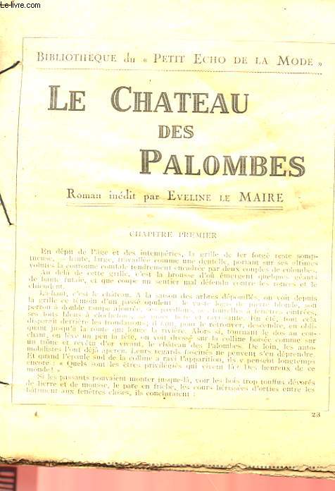 LE CHATEAU DES PALOMBES