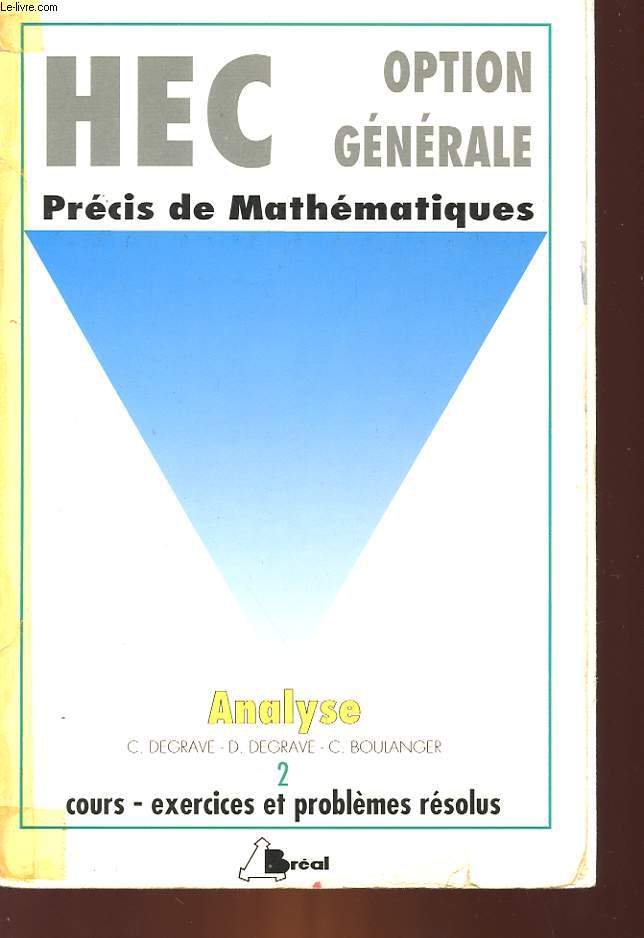 PRECIS DE MATHEMATIQUE TOME 2 ANALYSE