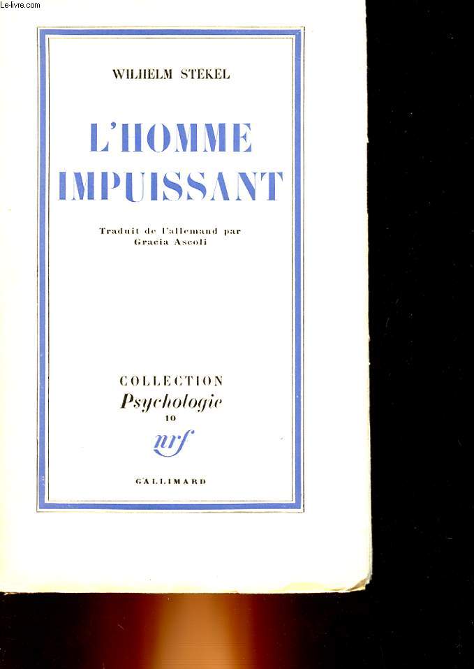 L'HOMME IMPUISSANT - DIE IMPOTENS DES MANNES