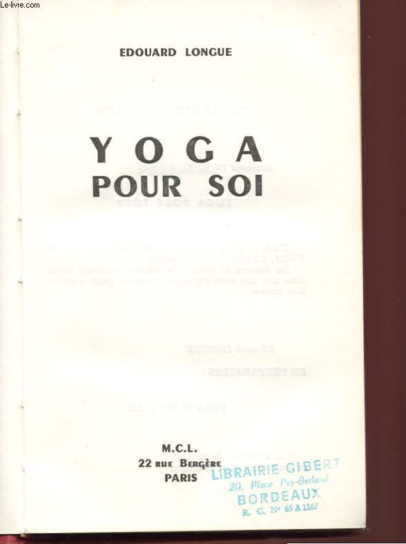 YOGA POUR SOI