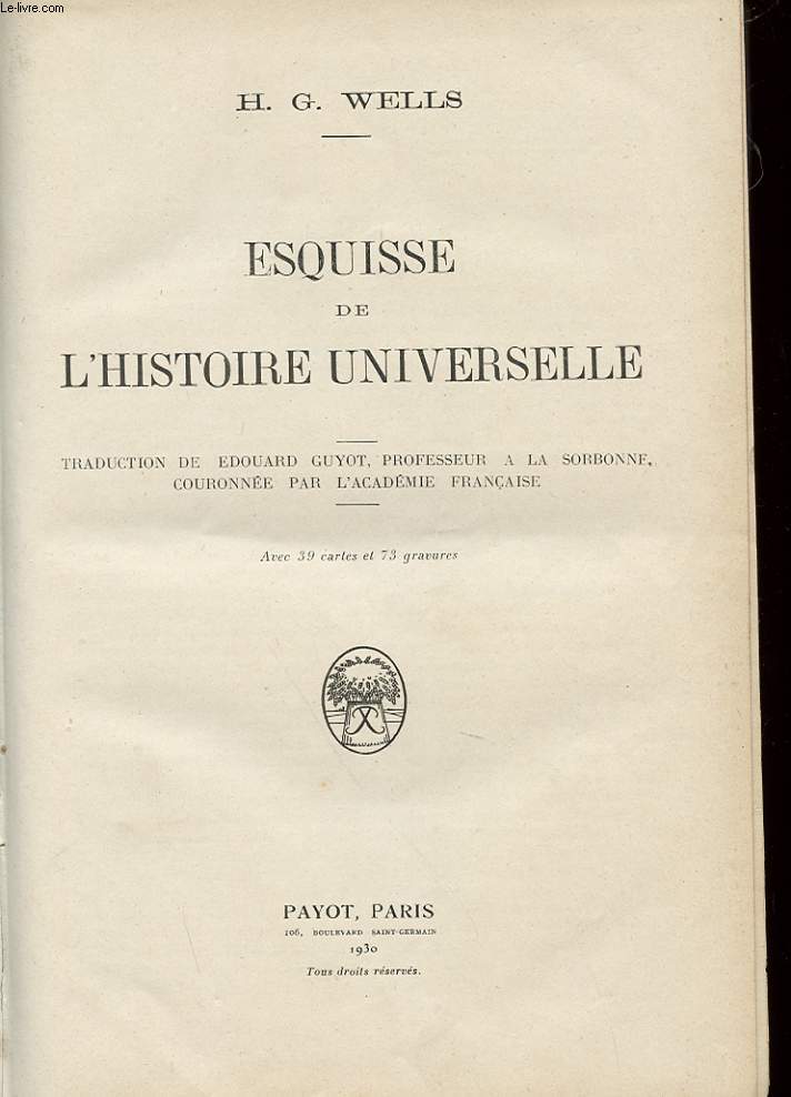 ESQUISSE DE L'HISTOIRE UNIVERSELLE