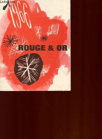 CATALOGUE - ROUGE ET OR