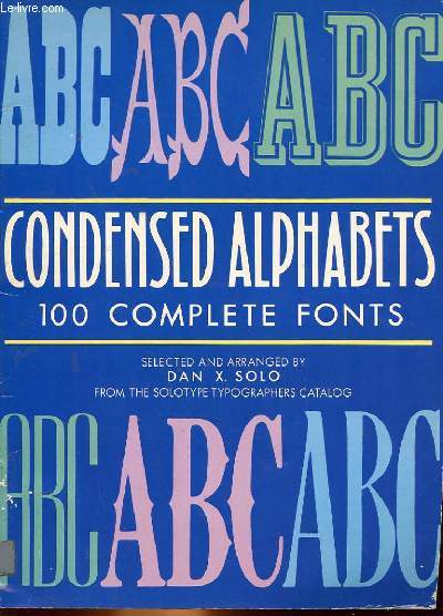 CONDENSED ALPHABETS 100 COMPLETE FONTS