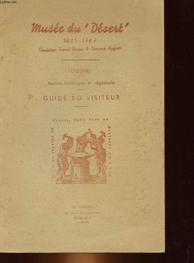 L'OEUVRE - NOTICE HISTORIQUE ET REGIONALE - GUIDE DU VISITEUR