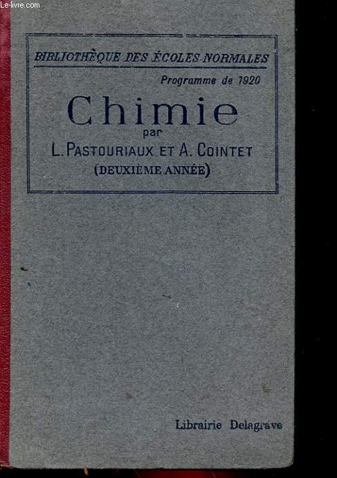 COURS DE CHIMIE - 2 ANNEE