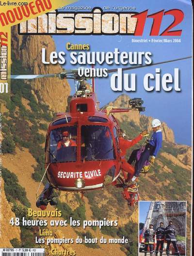 LOT DE 3 MISSION 112, LE MAGAZINE DE L'URGENCE.