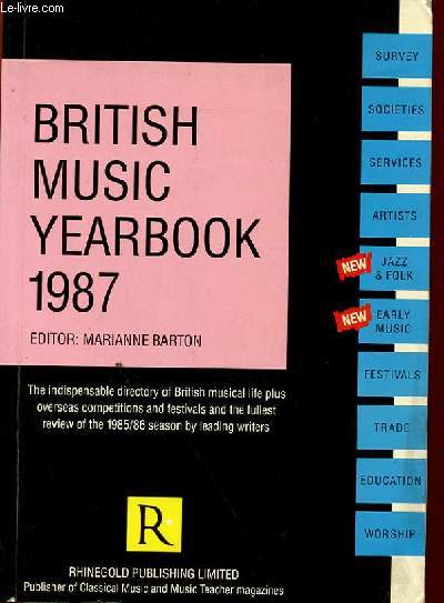 BRITISH MUSIC YEARBOOK 1987