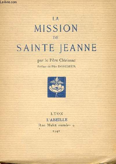 LA MISSION DE SAINTE JEANNE