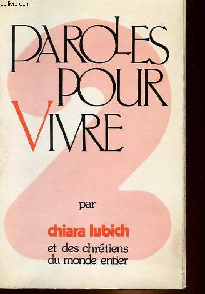 PAROLES POUR VIVRE