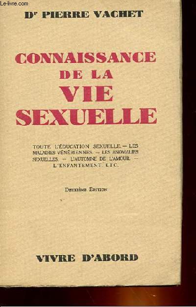 CONNAISSANCE DE LA VIE SEXUELLE