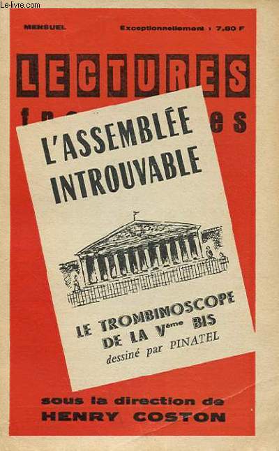 LECTURES FRANCAISES - L'ASSEMBLEE INTROUVABLE