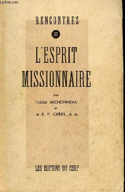 L'ESPRIT MISSIONNAIRE