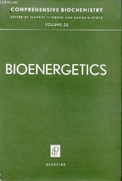 VOLUME 22 - COMPREHENSIVE BIOCHEMISTRY