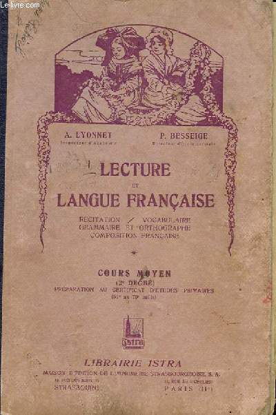 LECTURE ET LANGUE FRANCAISE