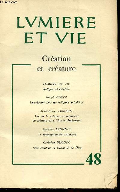 N 48 - CREATION ET CREATURE