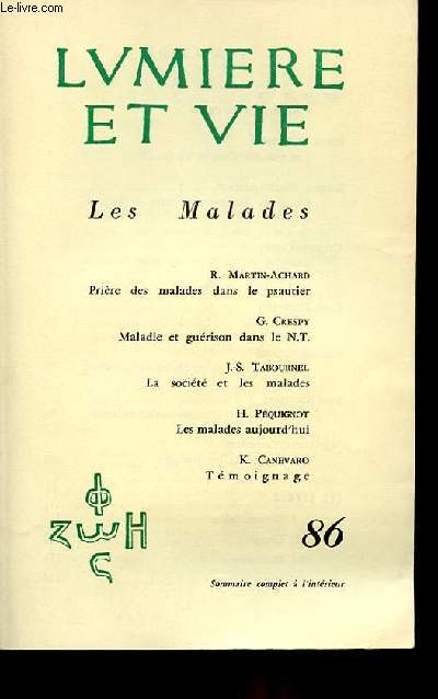 N 86 - LES MALADES