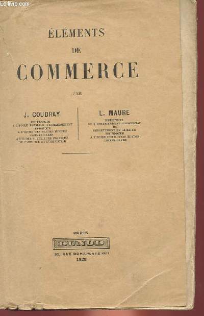 ELEMENTS DE COMMERCE