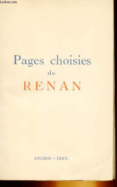 PAGES CHOISIES