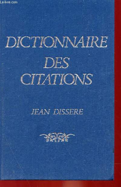 DICTIONNAIRE DES CITATIONS