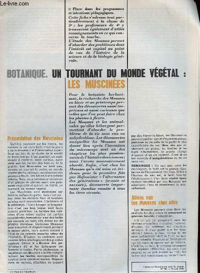N 54 - UN TOURNANT DU MONDE VEGETAL : LES MUSCINEES