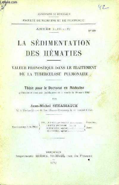 THESE N 107 POUR LE DOCTORAT EN MEDECINE - 1937