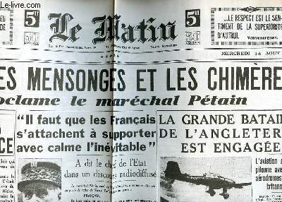 LE MATIN 57 ANNEE - N 20.594.