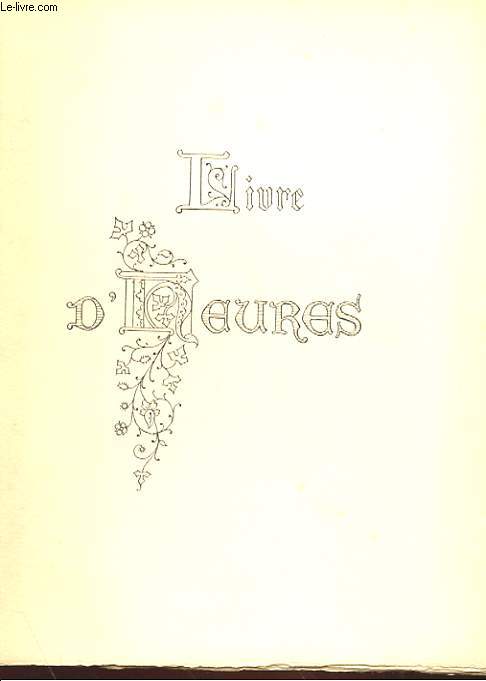 LIVRE D'HEURES