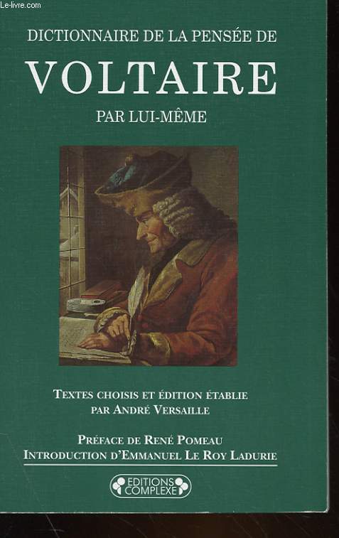 DICTIONNAIRE DE PENSEE DE VOLTAIRE