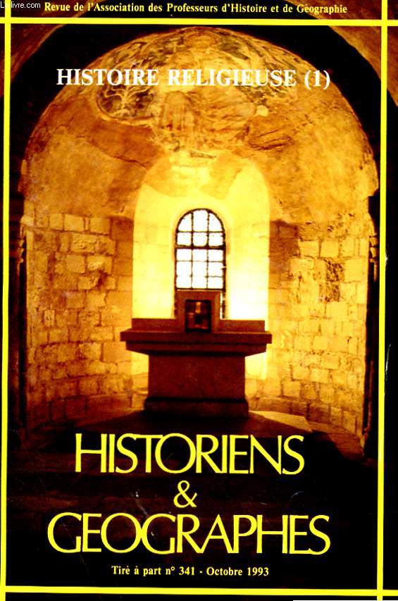 HISTORIENS & GEOGRAPHES - TORE A PART N 341