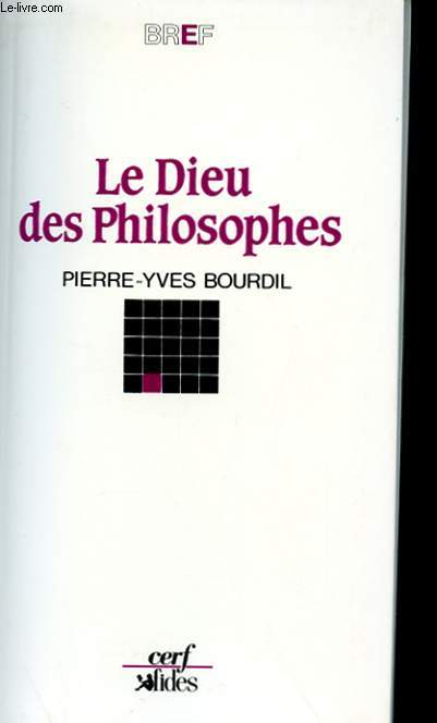 LE DIEU DES PHILOSOPHES