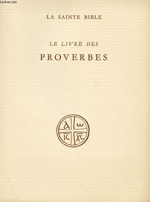 LE LIVRE DES PROVERBES
