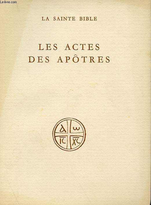 LES ACTES DES APOTRES